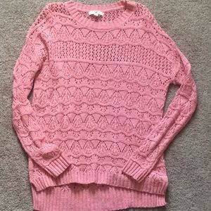 YA Long Pink Sweater